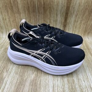 ASICS Gel-Nimbus 28 Women's Size 10 Black White Champagne Shoes 1012B899